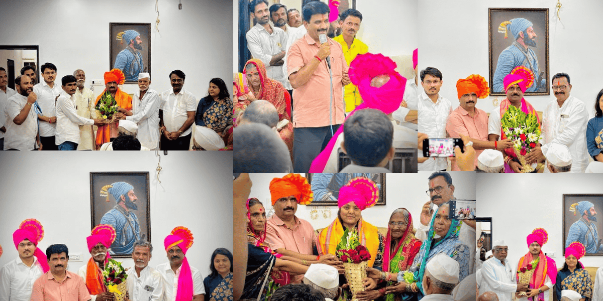 अतिवृष्टी अनुदान मिळवून दिल्याबद्दल अनिल जगताप यांचा भातागळी येथे भव्य सत्कार
